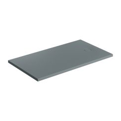 Omnires Aquarock téglalap zuhanytálca + előlap 160x90 cm szürke AQUAROCK90-160AG