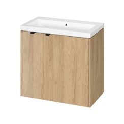 Cersanit Ovida mosdó szekrénnyel 80 cm tölgy S4047-006