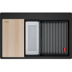 Franke Kanon gránit mosogató 79x51 cm fekete 114.0749.642