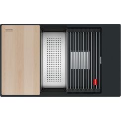 Franke Kanon gránit mosogató 76x46 cm fekete 125.0749.671