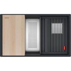 Franke Kanon gránit mosogató 76x46 cm fekete 125.0749.681