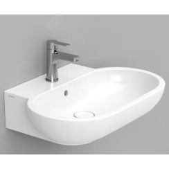 Ceramica Dolomite Mirto mosdótál 65x46 cm ovális klasszikus fehér D461101