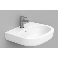 Ceramica Dolomite Mirto mosdótál 60x48 cm ovális klasszikus fehér matt D461241