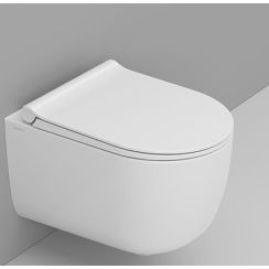 Ceramica Dolomite Mirto Round wc csésze függesztett perem nélkül mély öblítéssel fehér fényes D474901