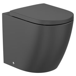 Roca Meridian wc csésze álló perem nélkül mély öblítéssel fekete matt A347747080