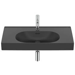 Roca Meridian mosdótál 80x46 cm négyszögletes klasszikus-beépíthető fekete A327745080