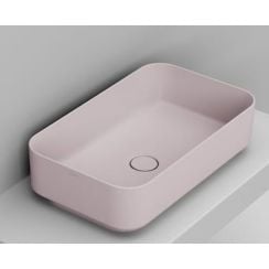 Ceramica Dolomite Noemi mosdótál 64x38.5 cm négyszögletes mosdótálak rózsaszín D311265
