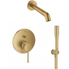 Készlet kád és zuhany csaptelep Grohe Essence 24058GN1, kifolyócső csaptelep Grohe Essence 13449GN1, 26658GN0, 27400GN0, 28362GL1