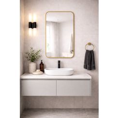 Baltica Design Stone Aura tükör 60x90 cm arany 5904107932972