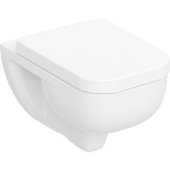 Geberit Selnova Square wc csésze és deszka készlet függesztett perem nélkül mély öblítéssel fehér fényes 503.154.00.1
