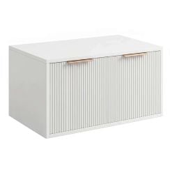 Rea Core szekrény 80x47x40 cm mosdókagyló alá akasztható fehér REA-M0401