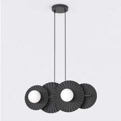 Emibig Umbra függőlámpa 4x8 W fekete 1726/4