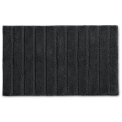 Kela Megan fürdőszoba szőnyeg 80x50 cm négyszögletes fekete 24713