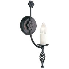 Elstead Lighting Belfry oldalfali lámpa 1x60 W fekete BY1-BLACK