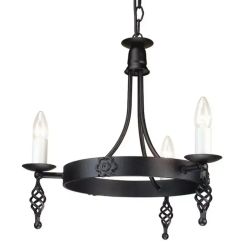 Elstead Lighting Belfry függőlámpa 3x60 W fekete BY3-BLACK