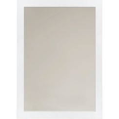 Ars Longa Slim tükör 127.8x67.8 cm négyszögletes páramentesítő fóliával fehér SLIM60120-BS