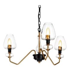 Elstead Lighting Armand függőlámpa 3x40 W fekete-sárgaréz DL-ARMAND3-AB