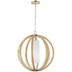 Elstead Lighting Allier függőlámpa 1x60 W fa FE-ALLIER-P-L-LW