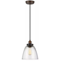 Elstead Lighting Baskin függőlámpa 1x60 W sárgaréz FE-BASKIN-P-B-BR