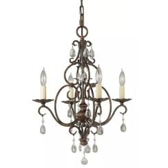 Elstead Lighting Chateau mennyezeti lámpa 4x60 W barna FE-CHATEAU4