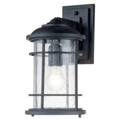 Elstead Lighting Lighthouse kültéri fali lámpa 1x60 W fekete FE-LIGHTHOUSE2-M-BLK