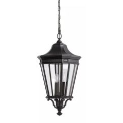 Elstead Lighting Cotswold Lane kültéri függőlámpa 3x60 W fekete FE-COTSLN8-L-BK