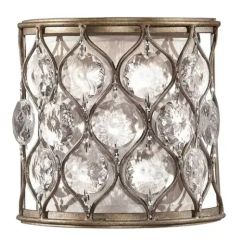 Elstead Lighting Lucia oldalfali lámpa 1x40 W ezüst FE-LUCIA1