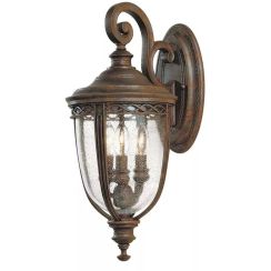 Elstead Lighting English Bridle kültéri fali lámpa 3x60 W barna FE-EB2-M-BRB