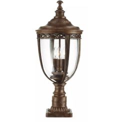 Elstead Lighting English Bridle kültéri állólámpa 3x60 W barna FE-EB3-L-BRB