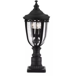 Elstead Lighting English Bridle kültéri állólámpa 3x60 W fekete FE-EB3-M-BLK