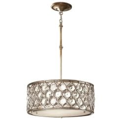 Elstead Lighting Lucia függőlámpa 3x60 W ezüst FE-LUCIA-B
