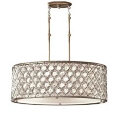 Elstead Lighting Lucia függőlámpa 3x60 W ezüst FE-LUCIA-P-A