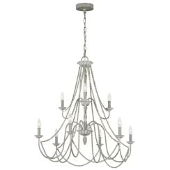 Elstead Lighting Maryville függőlámpa x60 W szürke/hamvas FE-MARYVILLE9