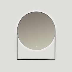 Ars Longa Zenith tükör 70x90 cm világítással fekete LED-ZENITH7090-C
