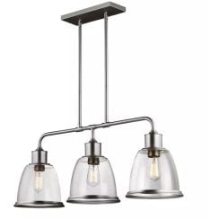 Elstead Lighting Hobson mennyezeti lámpa 3x60 W nikkel FE-HOBSON-3P-SN