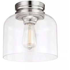 Elstead Lighting Hounslow mennyezeti lámpa 1x60 W nikkel FE-HOUNSLOW-F-PN