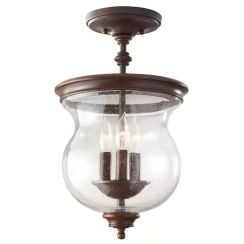 Elstead Lighting Pickering Lane mennyezeti lámpa 3x40 W barna FE-PICKERING-LANE-SF