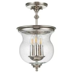 Elstead Lighting Pickering Lane mennyezeti lámpa 3x40 W nikkel FE-PICKERING-LANE-SF-PN