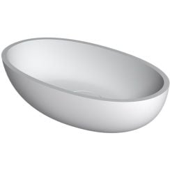 Riho Escala mosdótál 55x32 cm ovális mosdótálak fehér W030001105