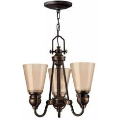 Elstead Lighting Mayflower függőlámpa 3x60 W barna HK-MAYFLOWER3