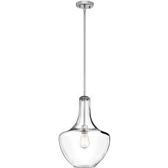 Elstead Lighting Everly függőlámpa 1x60 W króm KL-EVERLY-P-M-CH
