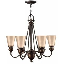 Elstead Lighting Mayflower függőlámpa 6x60 W barna HK-MAYFLOWER6