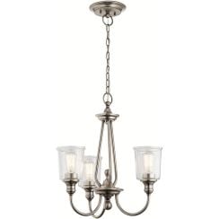 Elstead Lighting Waverly függőlámpa 3x60 W KL-WAVERLY3-CLP