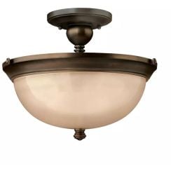 Elstead Lighting Mayflower mennyezeti lámpa 3x60 W barna HK-MAYFLOWER-SF