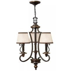 Elstead Lighting Plymouth függőlámpa 3x40 W barna HK-PLYMOUTH3