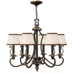 Elstead Lighting Plymouth függőlámpa 6x40 W barna HK-PLYMOUTH6