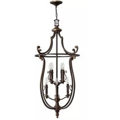 Elstead Lighting Plymouth függőlámpa x60 W barna HK-PLYMOUTH8-P