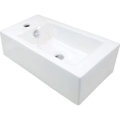 Deante Square mosdótál 50.5x25.5 cm négyszögletes klasszikus-mosdótálak fehér CGS_6U2L