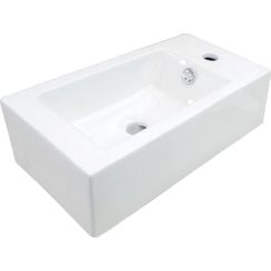 Deante Square mosdótál 50.5x25.5 cm négyszögletes klasszikus-mosdótálak fehér CGS_6U2R