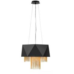 Elstead Lighting Zuma függőlámpa 6x60 W fekete-arany HK-ZUMA6-SBG
